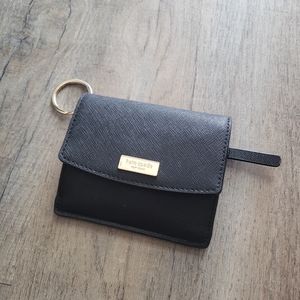 Black Kate Spade Keyring Wallet